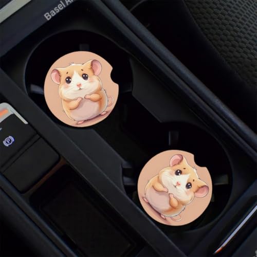 Portavasos para carro de cerámica 2 piezas universal miniatura 6