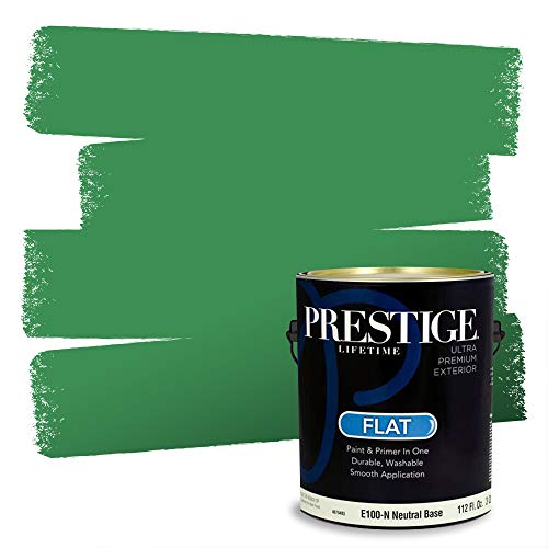 PRESTIGE Exterior Paint and Primer in One, Artist Pallet, Flat, 1 Gallon