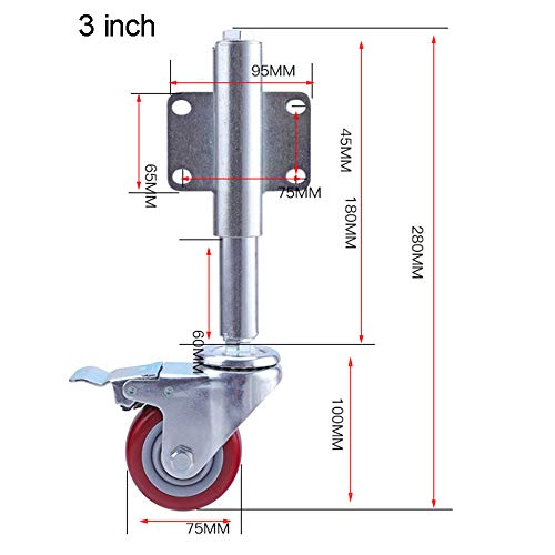 Roue de porte robuste pour simplifier l'ouverture des barrières de jardin