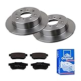  2 Bremsscheiben Voll 239 mm + Bremsbeläge Hinten von ATE (1420-22062) Bremsensatz Bremsanlage Bremsen-Kit,Bremsenset, Bremsscheiben, Bremsbeläge, Bremsen-Set, Beläge, Bremsbelag, Bremsbelagsatz,