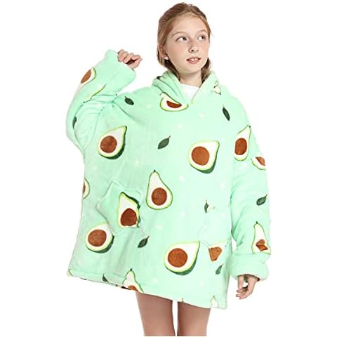 Easycosy Blanket Sweatshirt, Oversized Hoodie Wearable Blanket,Soft Warm Comfortable Giant Hoody for Women Kids Parent Child Cover