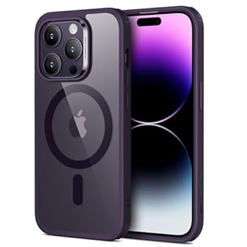 ESR para iPhone 14 Pro Max capa, compatível com MagSafe, proteção de nível militar, resistente ao amarelecimento, parte traseira resistente a arranhões, Roxo