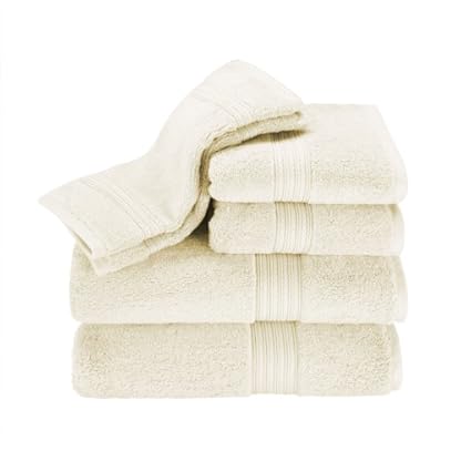 Kassatex KDK-256-IVO Kassadesign Handtuch-Set, elfenbeinfarben, 134,6 x 71,1 cm