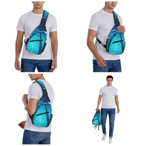 Bolso Crossbody Negro Casual para Hombre y Mujer miniatura 7
