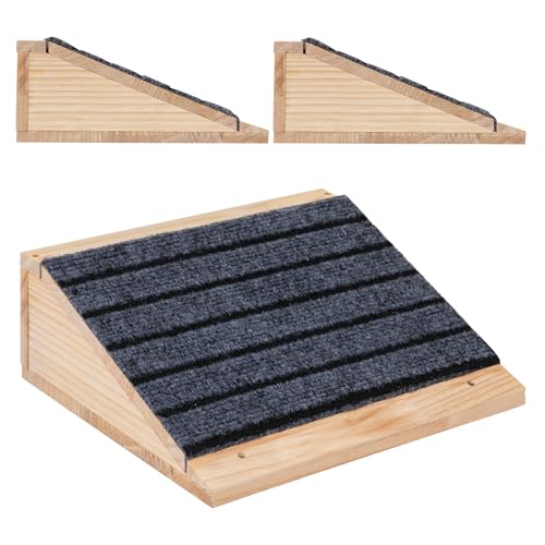 COZIWOW Wooden Dog Stairs for Small Dogs, 2-Pack | Non-Slip