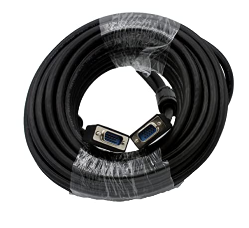 Digital Square Cable SVGA a SVGA HDB15, Macho a Macho, Compatible para Conexión Transmitir Señales de Vídeo Analógicas de Ordenador personal, Portátil, Monitor,Televisión, Proyector (15M)