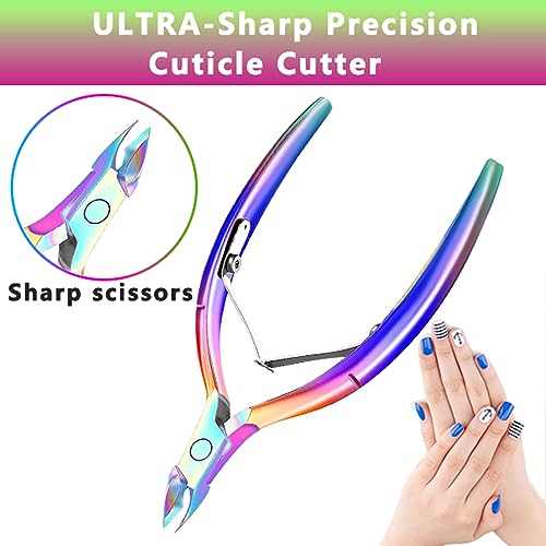 Cuticle Trimmer Cuticle Nippers, Durable Cuticle Cutter, Salon Toe Nail Cuticle Clippers, Stainless Steel Cuticle Remover Cuticle Scissor, Pedicure Manicure Tools for Fingernails and Toenails - Thumbnail 4