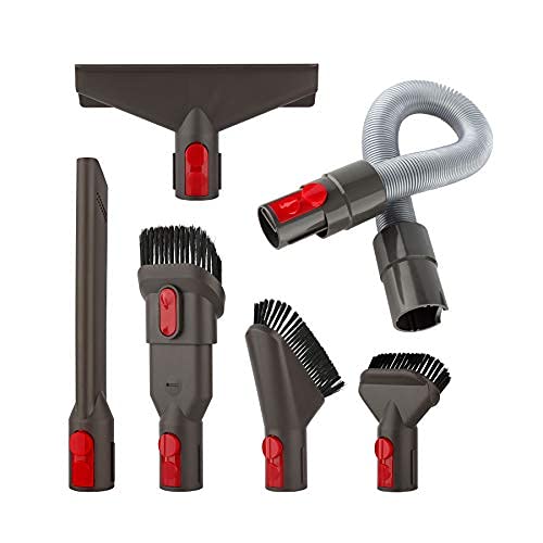 AINUO Juego de Accesorios Juego de Cepillos con Manguera Flexible para Aspiradora Inalámbrica Dyson V7 V8 V10 V11 SV10 SV11 (6 en 1) Cover