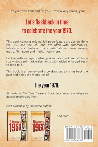 Flashback to 1970 - A Time Traveler's Guide: Perfect birthday or wedding anniversary gift for anyone born or married in 1970. For friends, parents or ... 1970. (A Time-Traveler’s Guide - Flashback) image 4
