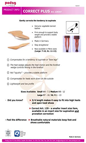 Pedag Correct Plus | German Handmade 3/4 Length Wedge For Oversupinators thumb #5