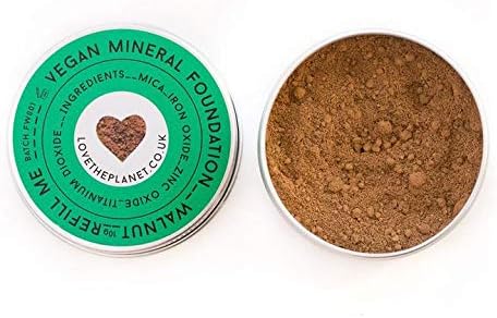 Love the Planet Vegan Mineral Foundation in Refill Pouch, Loose Powder Makeup Foundation, Flawless Finish - Image 5