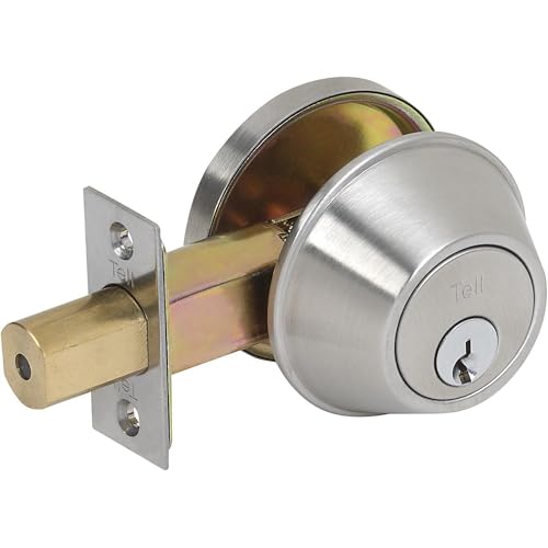Cilindro de acero inoxidable satinado Tell DB2051 32D ADJADA SCC para cerraduras seguras