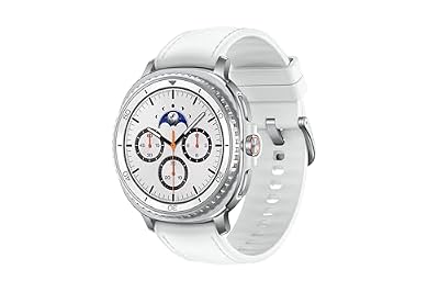 Samsung Orologio intelligente Galaxy Watch8 classico, 46 mm, bianco, Bluetooth (versione CAD e garanzia) - Assistente AI (Gemini), Allenamento del sonno, Monitoraggio fitness