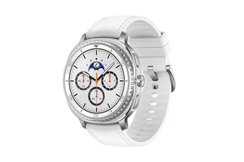 Samsung Galaxy Watch8 Classic Smartwatch, 46mm, White, LTE (CAD Version & Warranty) - AI Assistant (Gemini), Sleep Coaching, Fitness Tracking by Samsung - Used condition - CA$440.00