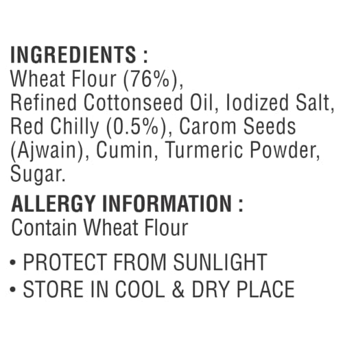 Jabsons Roasted Punjabi Masala Khakhra | Delicious and Nutritious Vacuum Packed Tea Time Healthy Indian Snack | Crispy Diet Friendly Khakhra | Cottonseed Oil Healthy Snacks 180gm (Pack of 1)