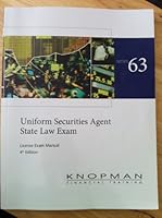 Knopman Series 63 Exam Manual 142772668X Book Cover
