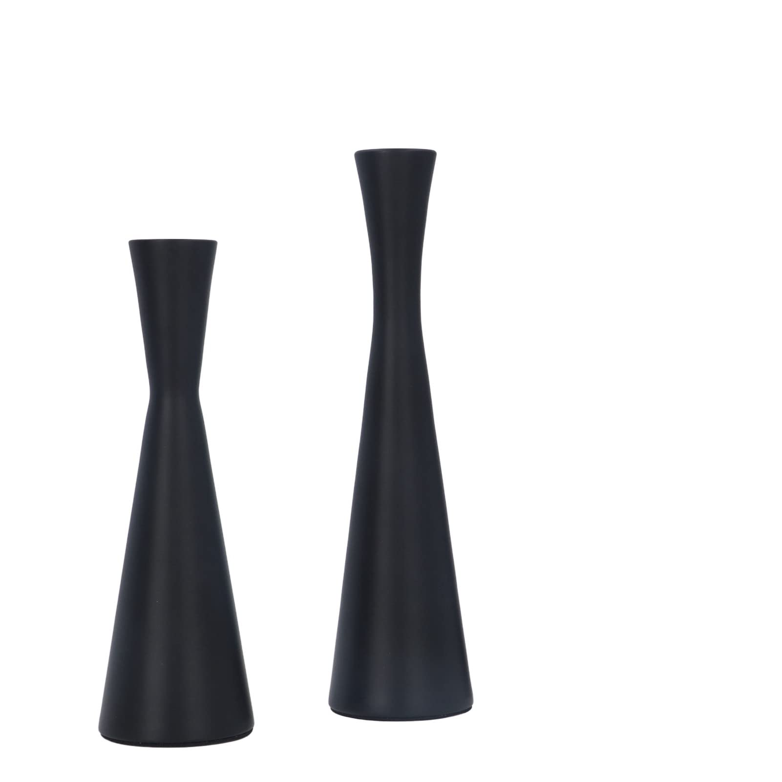 Black Candlestick Holders, 3 Pcs Candlestick Holders for Shooting Props