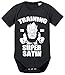 Train SS Goku Baby Dragon Son Ball Strampler Bio Baumwolle Body Jungen & Mädchen 0-12 Monate, Größe:62/2-3 Monate, Farbe:Schwarz
