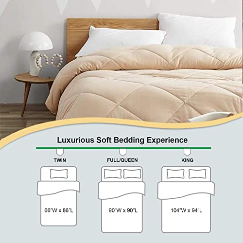 Leisurely Collection Upgraded Premium Bed Quilt 100% Natural Colored Plant-Based Cotton Comforter With Ultra-Soft 800Tc Breathable Cooling Non Chemicals (King) #TOP6