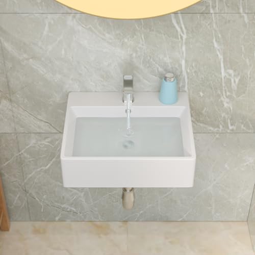 image for Lordear Floating Bathroom Sink Wall Mounted 21
