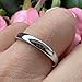 TUTISS 3mm White Tungsten Rings for Women Men Engagement Wedding Bands Domed Polished Comfort Fit Size 6