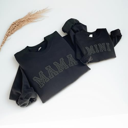 WEAR PHYSIQUE Mama Mini Sweatshirt, Crewneck for New Mom, Baby, Dad, Papa, New Parents3