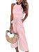 PRETTYGARDEN 2018 Women's Striped Sleeveless Waist Belted Zipper Back Wide Leg Loose Jumpsuit Romper with Pockets (Pink, Small)