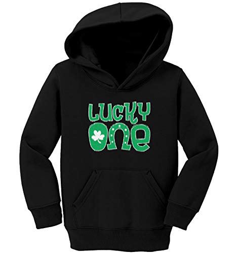 Lucky One - Horseshoe Shamrock Toddler/Youth Fleece Hoodie2
