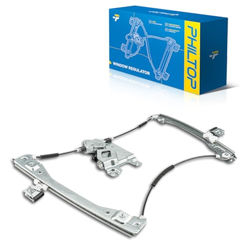 Image of PHILTOP Front Left Driver Side Power Window Regulator and Motor Assembly Compatible with 2010-2011 Chevrolet Equinox 2010-2011 GMC Terrain Replaces 751-720,2 Pins