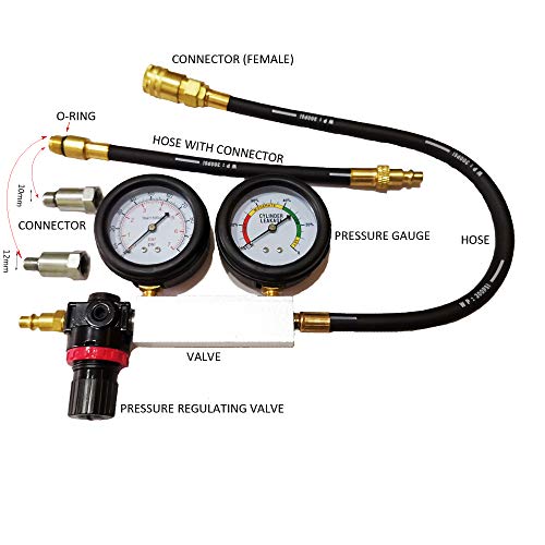 New Leak Down Tester Tu-21 Engine Cylinder Leak Tester Leakage Detector Engine Compression Tester Gauges Set