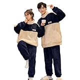 ジュタオピン ペアルック パジャマ 部屋着 ルームウェア ペア カップル おそろい ペアパジャマ 冬 もこもこ お揃い ペアてぃーしゃつ夫婦 ペア部屋着 お揃いパジャマ ペアルームウェア 夫婦 春 レディース メンズ クリスマスプレゼント 男性向け ランキング ねまき 寝巻き パジャマメンズ 防寒ウェア 男性 mkm71205u-g-M_b-XL