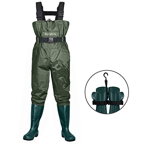 Dark Lightning Fly Fishing Waders for Men and Women with Boots, Mens/Womens High