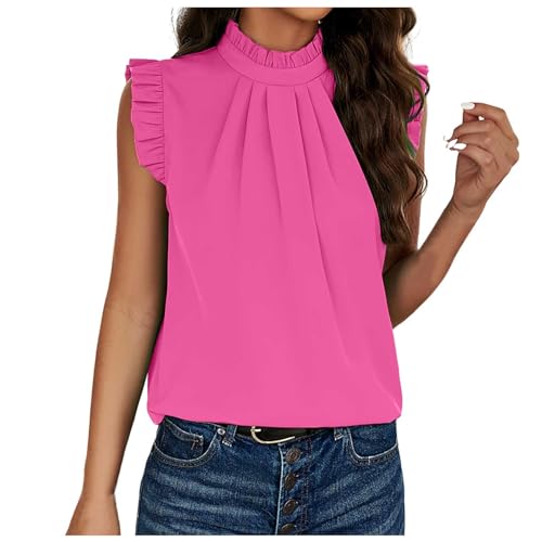Neon Farbe Kleidung locker, bequem, Rundhalsausschnitt, ärmelloses Shirt Pullover Mit Katzenmotiv Damen (L)