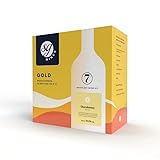 DIAH DO IT AT HOME SG Gold Chardonnay 7-Day Wine Kit with Airlock - Makes 30 Bottles (22.5L) of Rich & Fruity Off-Dry White Wine - Smooth Oak Character - Approx 10.5% ABV - Premium DIY Homebrew Set