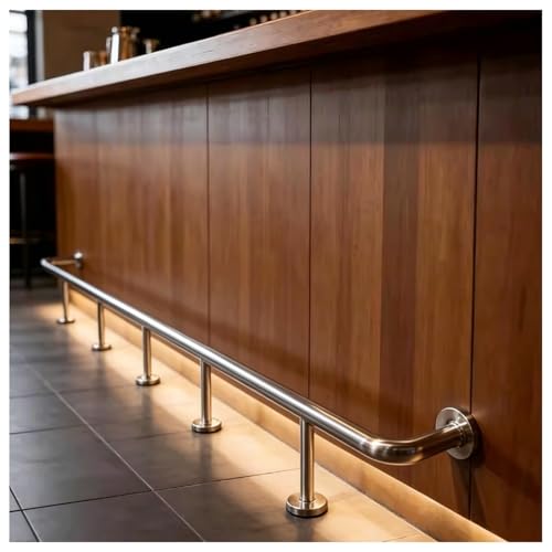 Repose-pieds de bar solide avec fixations pour l'îlot de cuisine familial