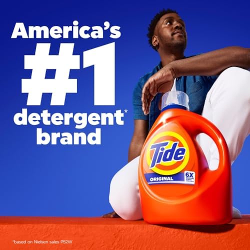 Tide Laundry Detergent Liquid, Original Scent, 64 Loads, 80 FL OZ, Works on 100% of Common Stains, Laundry Soap, Liquid Laundry Detergent — view 10