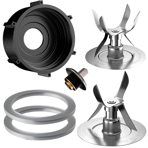 La mejor comparación de licuadora oster para hielo los mejores 10. 46 UTJCNVC 6 Piezas Aspas Licuadora Oste,Oster Accesoros y Repuestos para licuadora con tapa inferior del frasco,con 2 Junta de Sello Goma de Junta Tórica para Osterizer,Compatible...