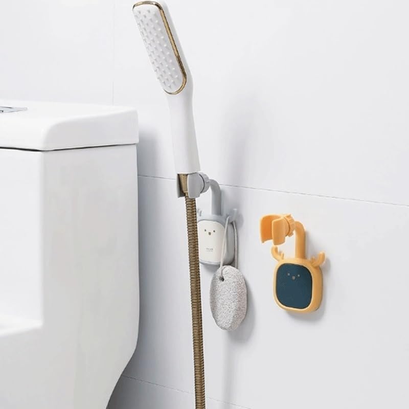 Bathroom Non Drilling Shower Bathtub Bracket Mounting Base Sprayer Universal Adjustable Nail Free