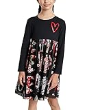 Viscose écologique durable Desigual Vest_aina Robe décontractée, Rouge, 9-10 Ans Fille