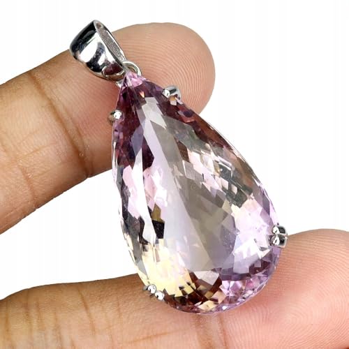 Wisiorek srebrny 925 naturalny 55ct ametryn
