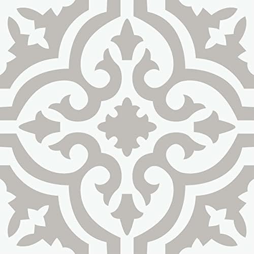 Fp2480 Comet Peel Stick Tiles Calcomanía Suelo Negro | Cuotas sin interés