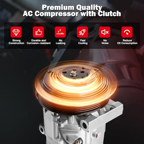 Image of CCIYU AC Compressor w /Clutch for Nissan 350Z 3.5L 2003-2007