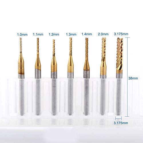 1 pz Premium Titanio Rivestito Mulino Set Carburo