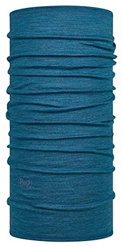 Buff Multifunctional Neckwear Lightweight Merino Wool Worn 12+ Ways, Dusty Blue #TOP20