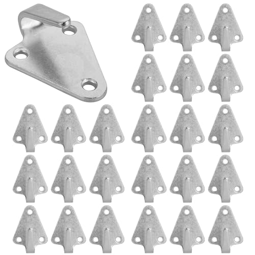 30 ganchos para lona de tres orificios, de metal, ganchos de fijación, ganchos tensores, soporte de red, para fijar redes de remolque, red de seguridad de carga, lonas