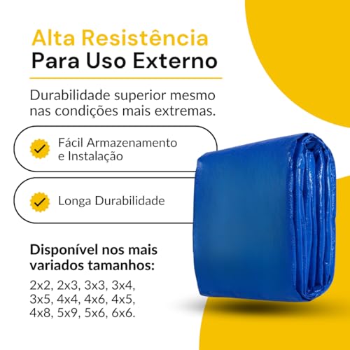 Lonas de Polietileno Speedmax Azul | Escolha o Tamanho (4x5)
