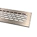Produktbild Lüftungsgitter Aluminium | 60mm x 800mm | Farbe: Edelstahl - gebürstet | Lüftungs Gitter Alu | Stegblech | Belüftungsgitter | Heizungsgitter | Belüftungsgitter/Lüftung