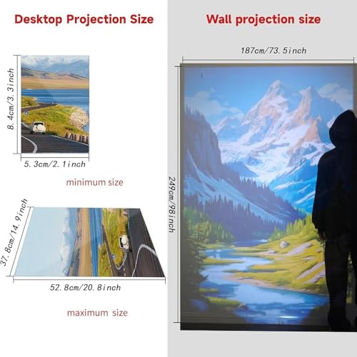 Lampa projektora artystycznego, wodoodporna tablica kreślarska do samodzielnego szkicowania, rysowania i malowania, kreatywne narzędzie projekcyjne na biurko do projektów artystycznych