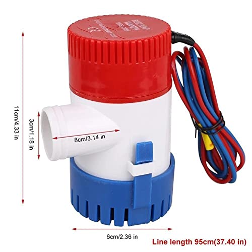 Radhax Electric Submersible Pump Dc 12V/24V Bilge Pump 500/750/1100Gph Electric Water Pump For Boats Accessories Sump Pump #TOP1