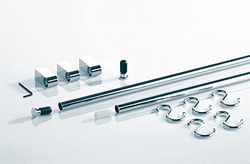 Reling-Set Küchenreling Edelstahl Optik, 600 mm